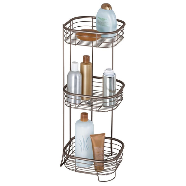 idesign Forma 3 Tier Shower Shelf- Square Bronze