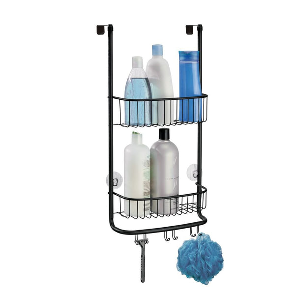 idesign Forma Over Door Shower Caddy Matte Black