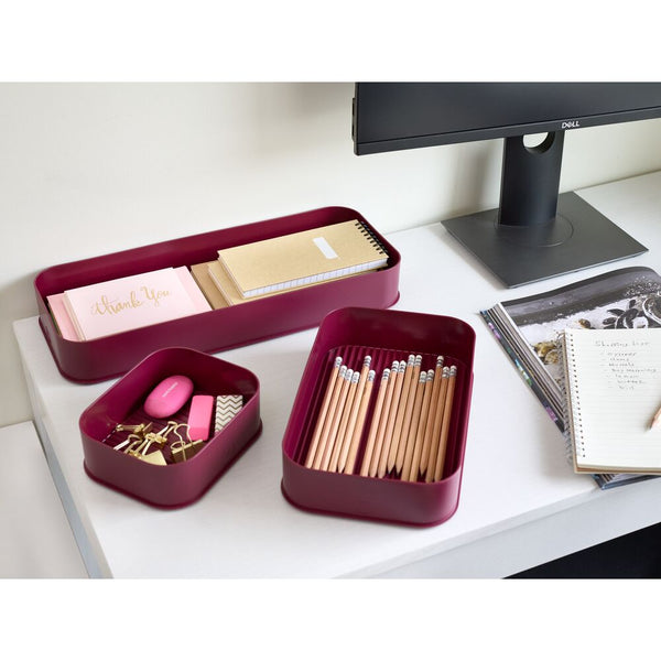 Idesign Fresnel Organization Bins - Set Of 3