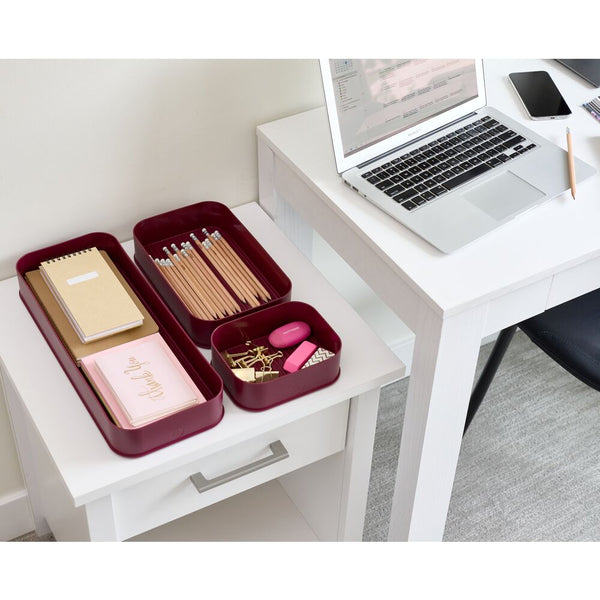 Idesign Fresnel Organization Bins - Set Of 3