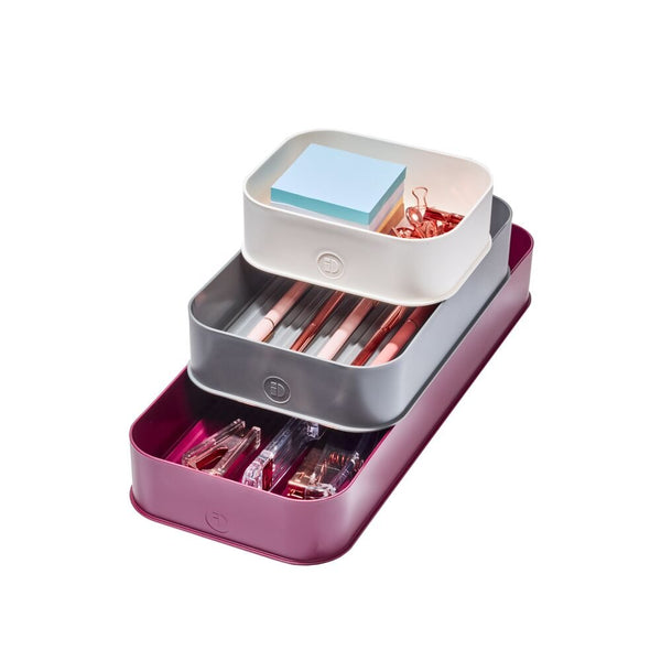 idesign Fresnel Organization Bins - Set of 3