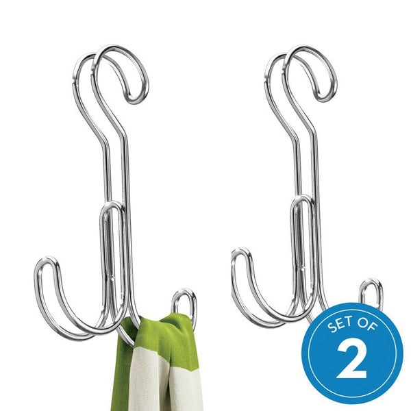 Idesign IDesign Classico Rod 2 Hooks In Chrome