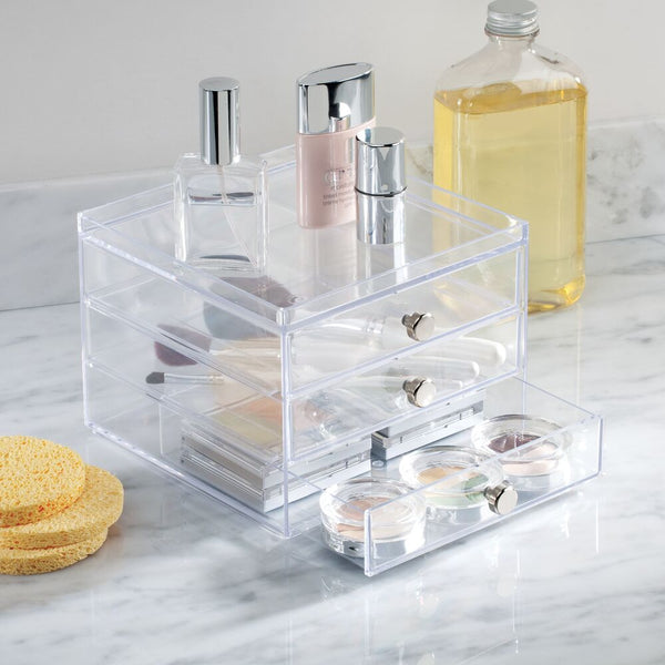 Idesign IDesign Drawers - 3 Drawer Slim In Clear