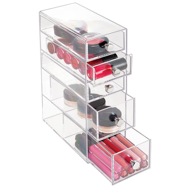 Idesign IDesign Drawers Tower - 5 Drawer In Clear