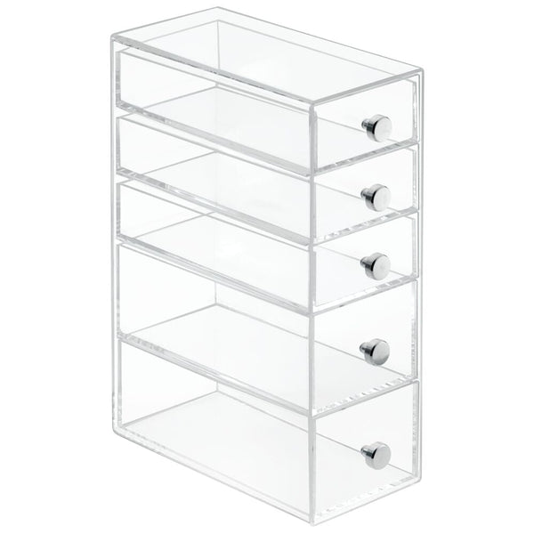 Idesign IDesign Drawers Tower - 5 Drawer In Clear