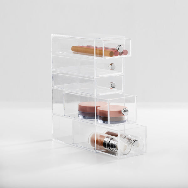 idesign iDesign Drawers Tower - 5 Drawer in Clear