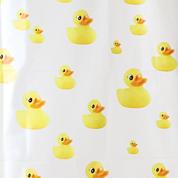 Idesign IDesign Ducks PEVA Shower Curtain 72" X 72"