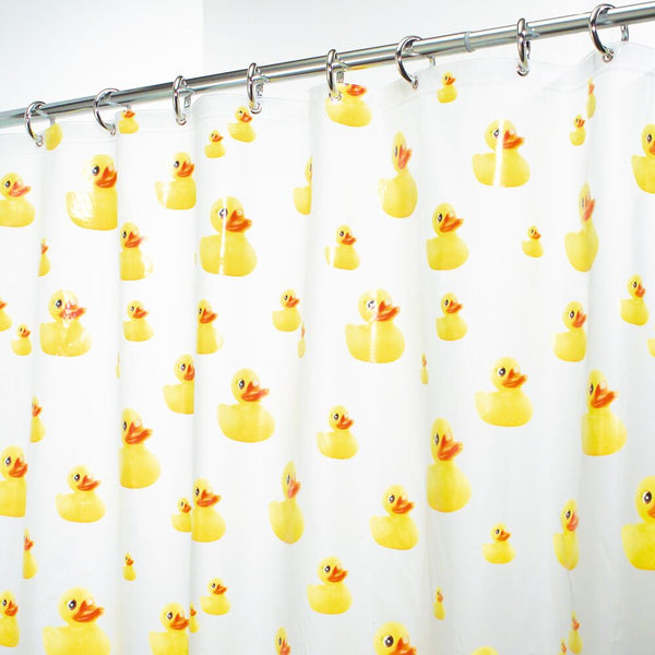 idesign iDesign Ducks PEVA Shower Curtain 72" x 72"