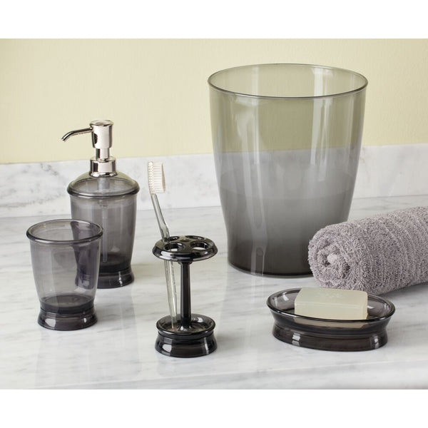 Idesign IDesign Franklin Waste Can In Smoke