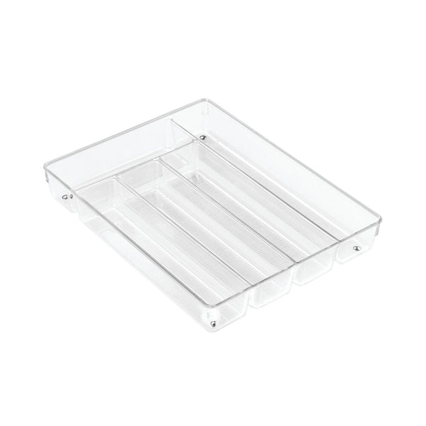 Idesign IDesign Linus Cutlery Tray In Clear