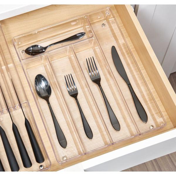 Idesign IDesign Linus Cutlery Tray In Clear