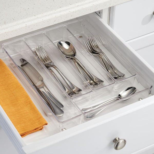 Idesign IDesign Linus Cutlery Tray In Clear