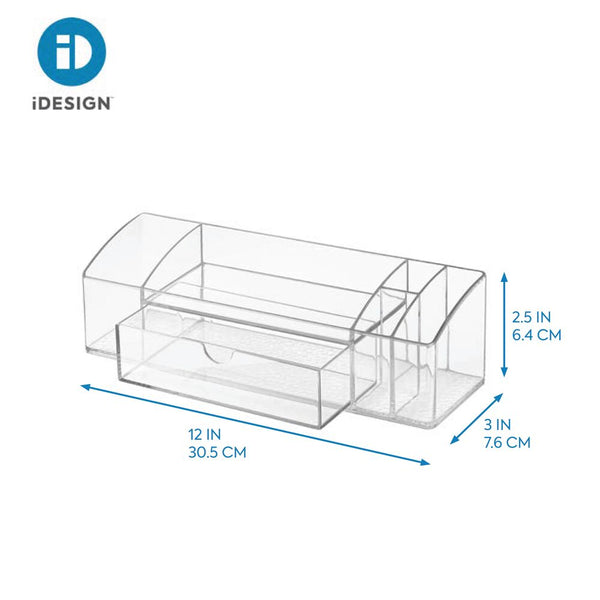 Idesign IDesign Med+ 12" Drawer Caddy In Clear