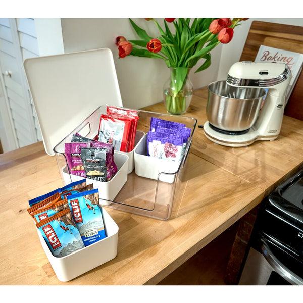 Idesign IDesign Open Front Lidded Bin & 4 Inner Bins