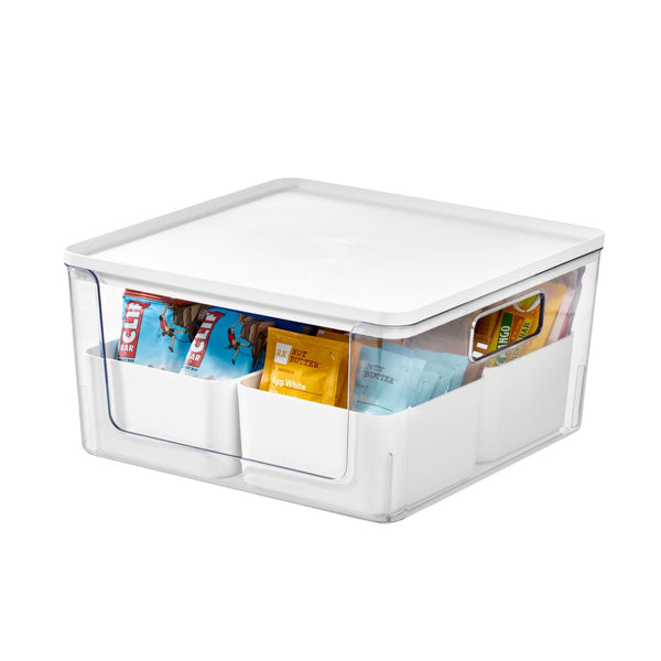 idesign iDesign Open Front Lidded Bin & 4 Inner Bins