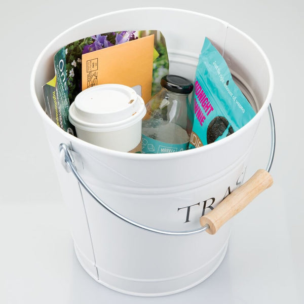 Idesign IDesign Pail Waste Can In White