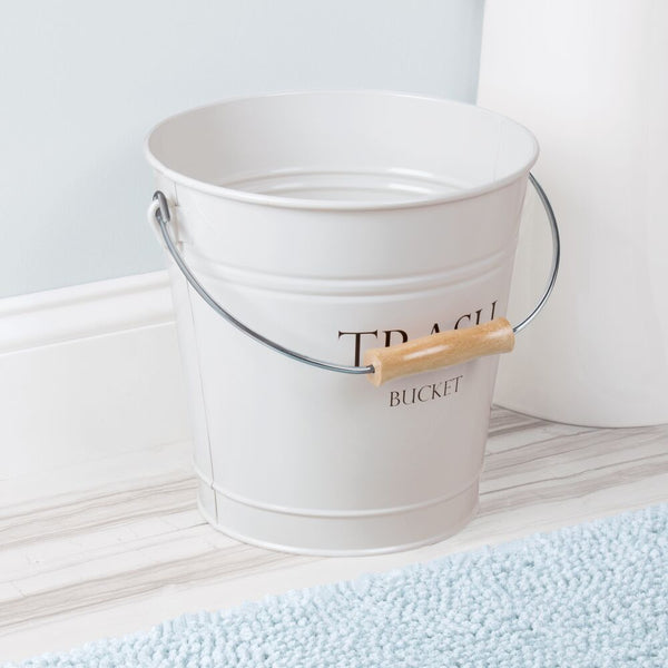 Idesign IDesign Pail Waste Can In White