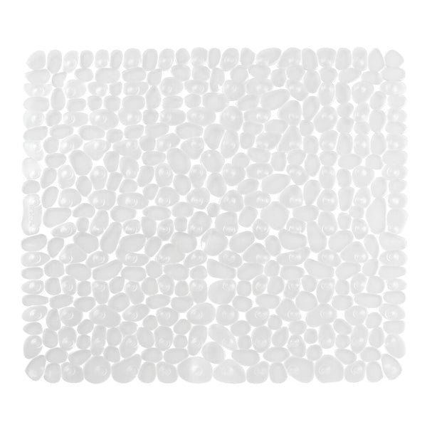 Idesign IDesign Pebblz Square Shower Mat In Clear