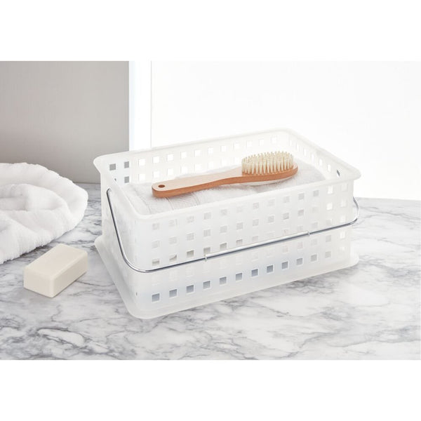 Idesign IDesign Spa Medium Basket In Clear Frost