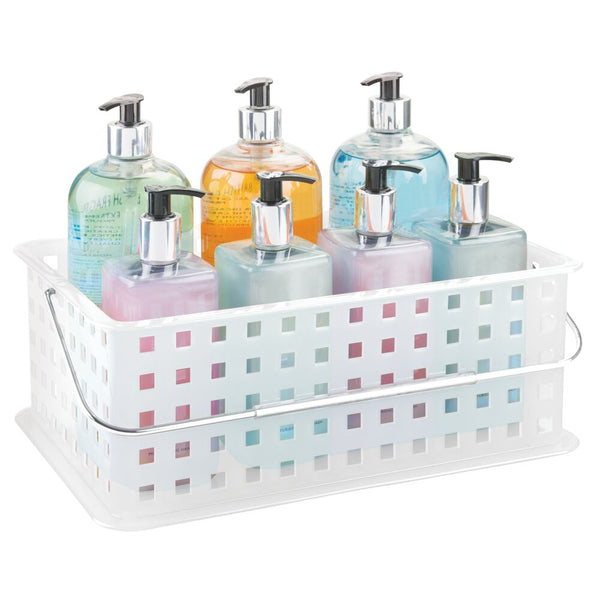 idesign iDesign Spa Medium Basket in Clear Frost