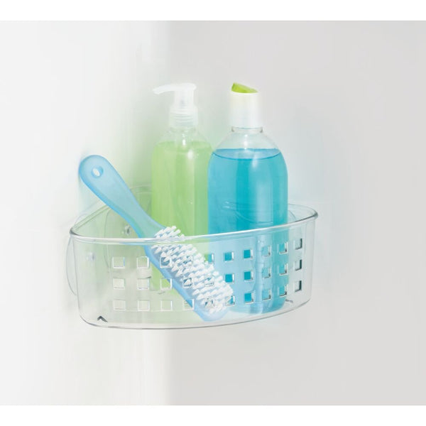 Idesign IDesign Suction Corner Basket 2 In Clear