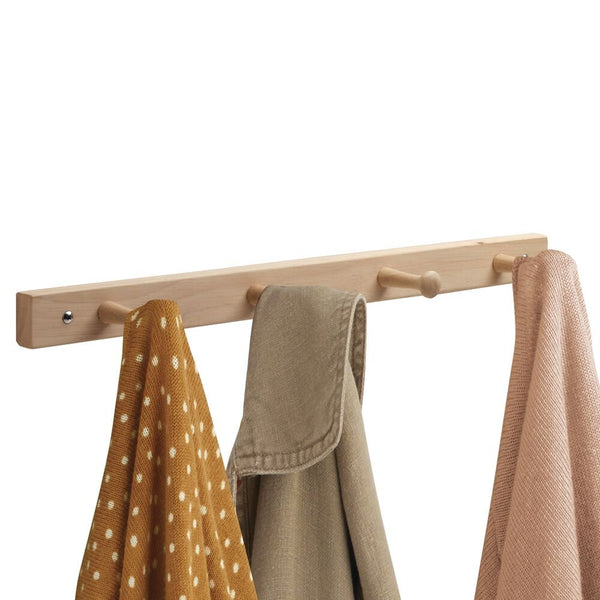 idesign iDesign Wood Rack - 4 Peg in Natural