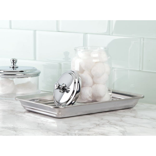 Idesign IDesign York Apothecary Jar Clear/Chrome