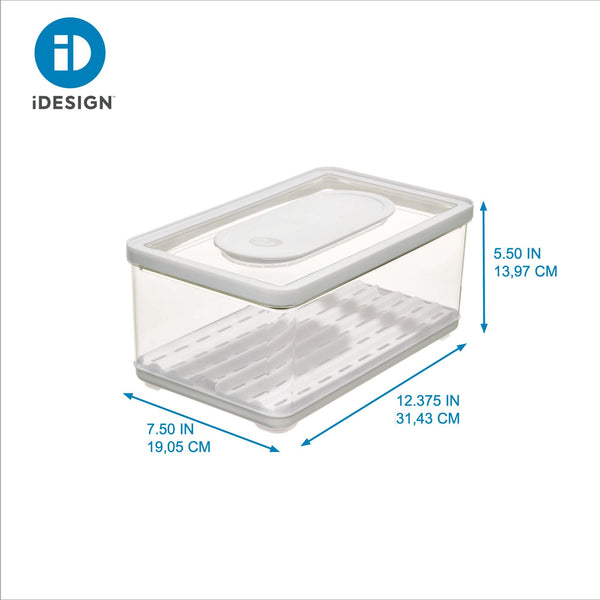 Idesign IDesign IDFresh BPA-Free Recycled Plastic Produce Storage Bin Large