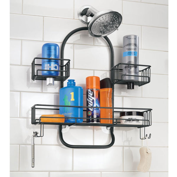 Idesign KD- Classico Shower Caddy Wide Black