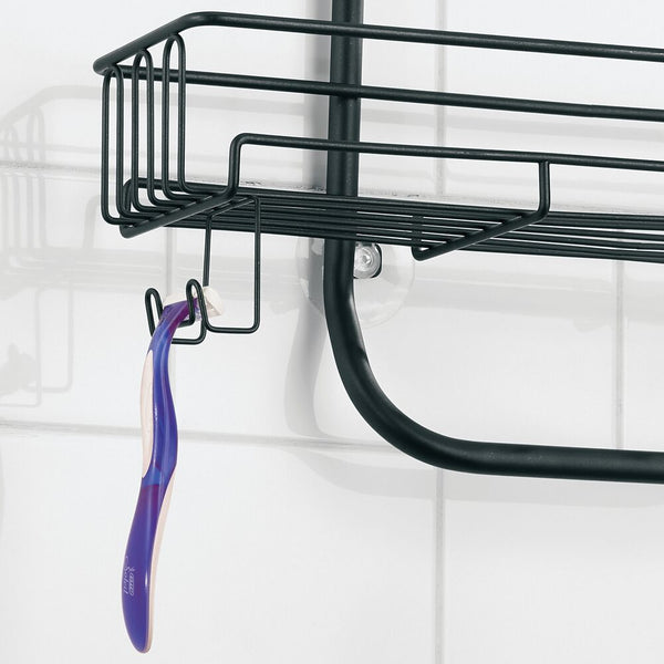 Idesign KD- Classico Shower Caddy Wide Black