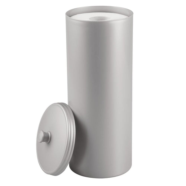 idesign Kent Toilet Tissue Reserve Canister Silver