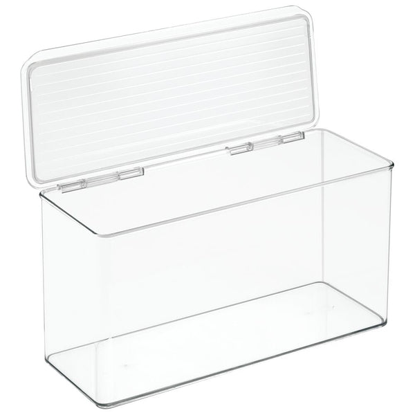 Idesign IDesign Kitchen Binz Stackable Box 5.5" X 13.3" X 7" In Clear