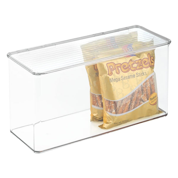 idesign iDesign Kitchen Binz Stackable Box 5.5" x 13.3" x 7" in Clear