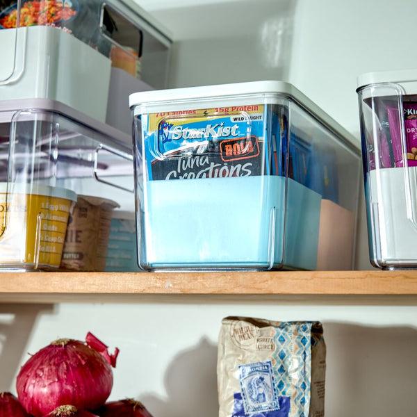 Idesign IDesign Large Lidded Bins & 2 Inner Medium Bins Multicolor/Marshmallow