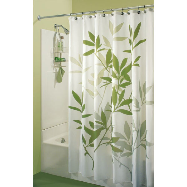 Idesign Leaves Shower Curtain Green