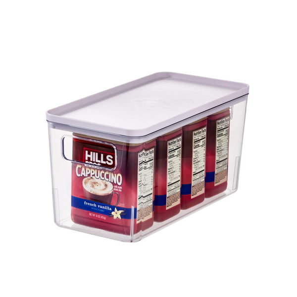 idesign iDesign Lidded Storage Bin Clear/Lavender Sprinkles