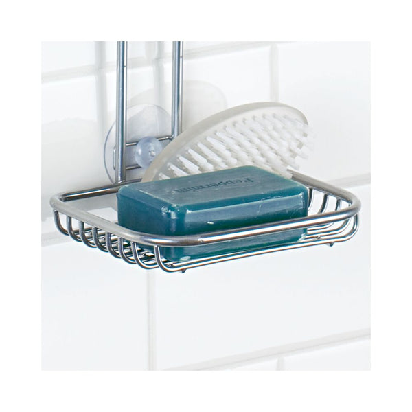 Idesign Linea Adjustable Shower Caddy Silver