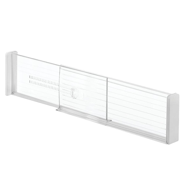 Idesign IDesign Linus Adjustable Deep Drawer Divider - Set Of 2 In Clear