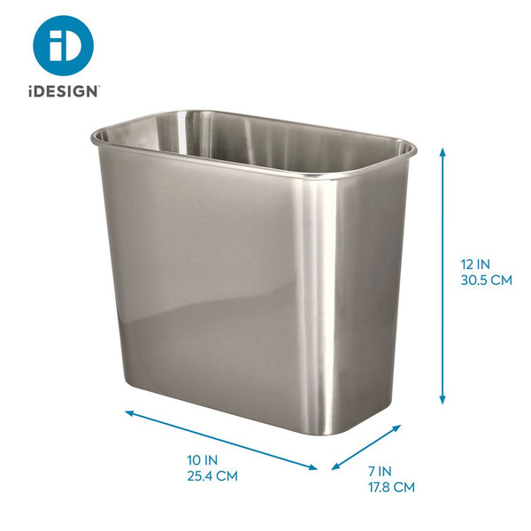 Idesign Mia Waste Can Brushed