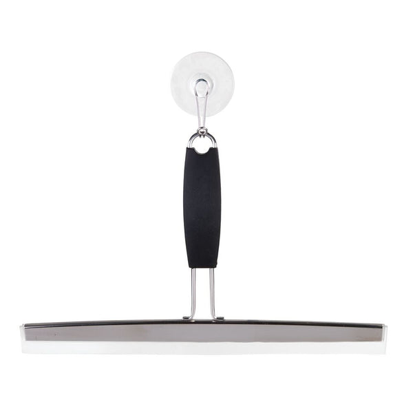 idesign Noir Squeegee 12" Black/Stainless