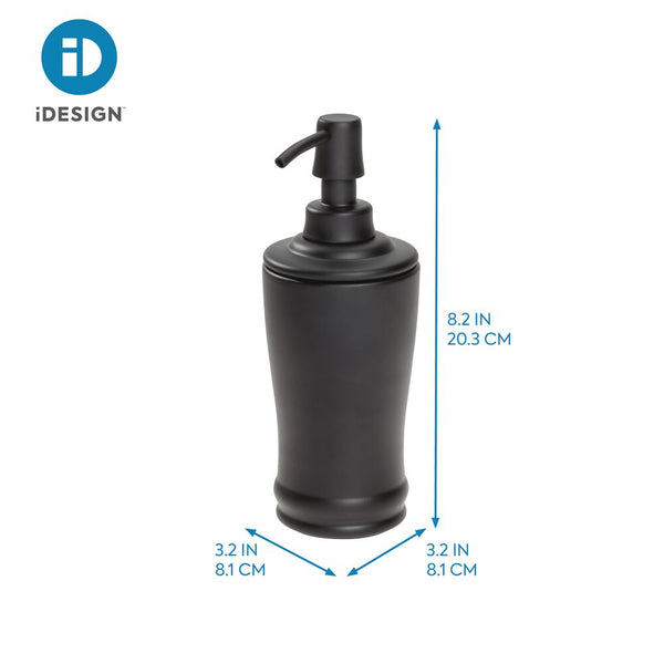 Idesign Olivia Tall Soap Pump Matte Black