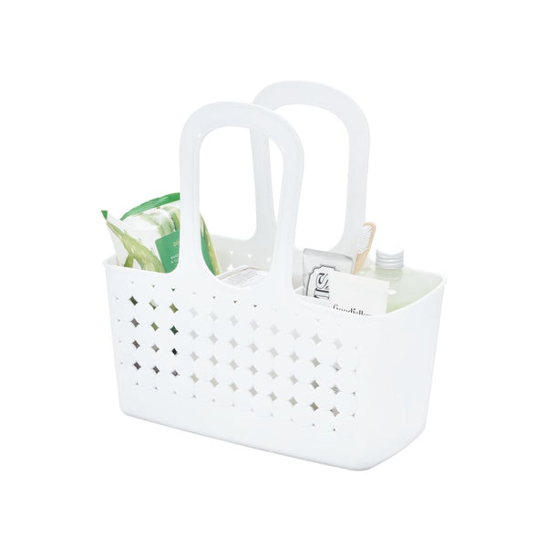 idesign Orbz Small Tote Divided White