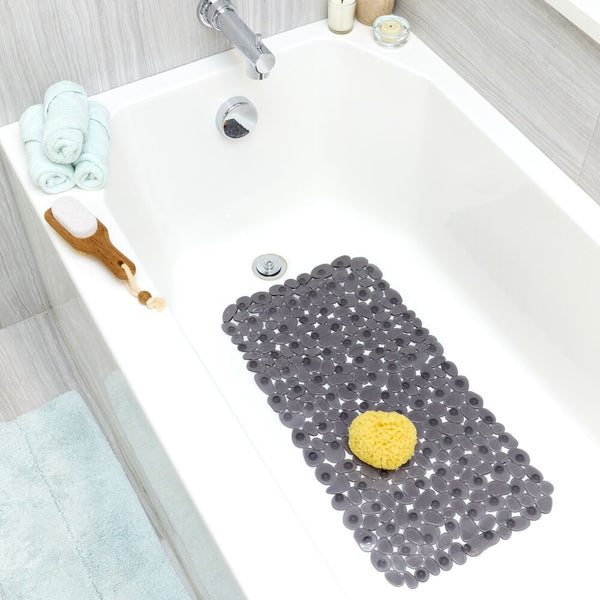 Idesign Pebblz Bath Mat Graphite
