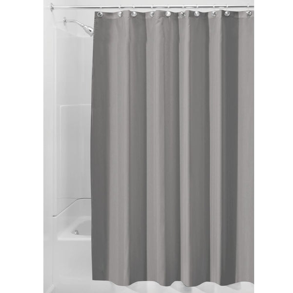 Idesign Poly Shower Curtain Liner Gray