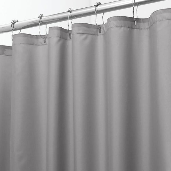 idesign Poly Shower Curtain Liner Gray