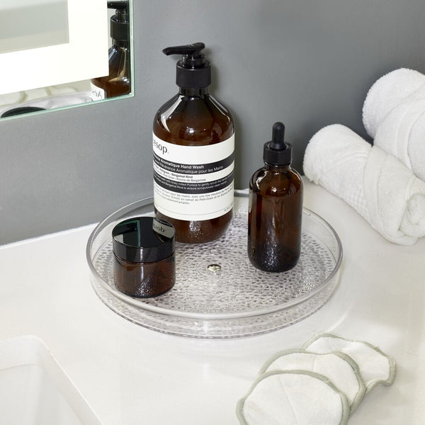 Idesign Rain 9" Spinner Clear