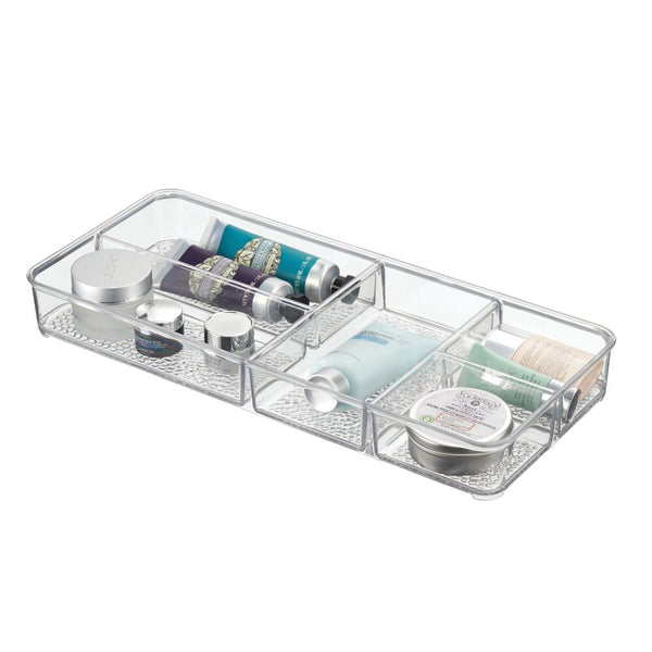 idesign Rain Divided Tray 2 Clear