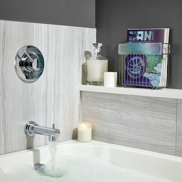 Idesign Rain Magazine Holder Clear/Chrome