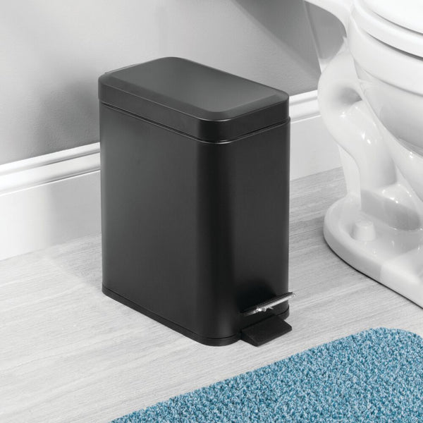 Idesign Rectangle Step Can 5L Black