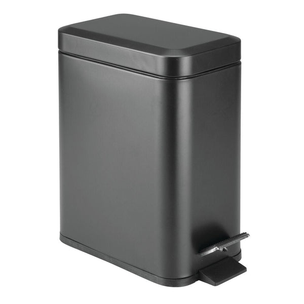 idesign Rectangle Step Can 5L Black